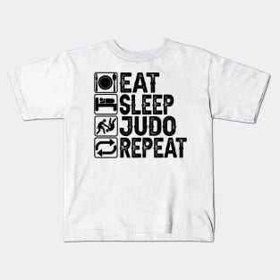 Eat Sleep Judo Repeat Kids T-Shirt